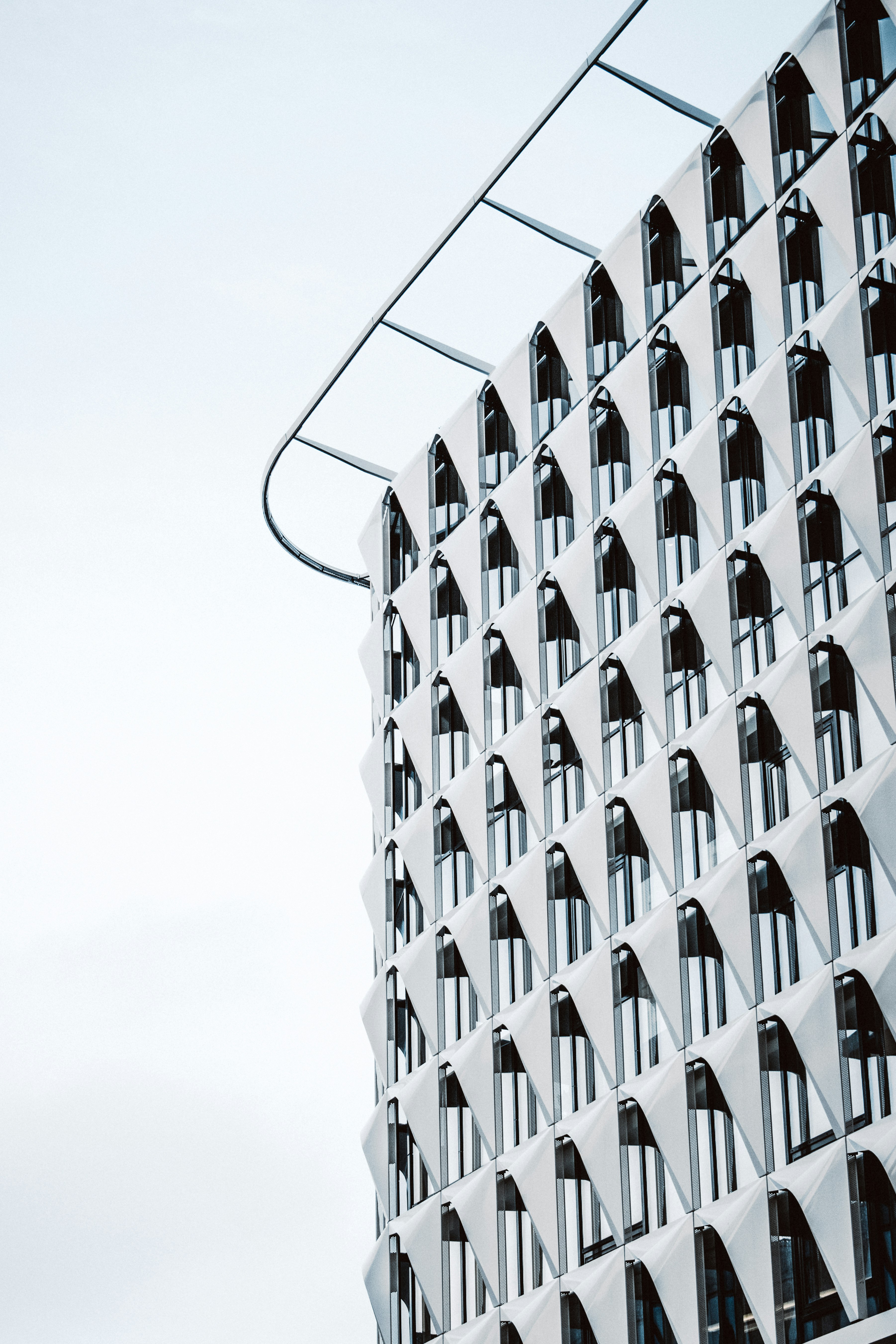 white and black concrete building